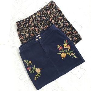 SET! Mossimo Corduroy Mini Skirts x 2